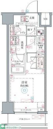 クレヴィスタ横浜関内IIの物件間取画像
